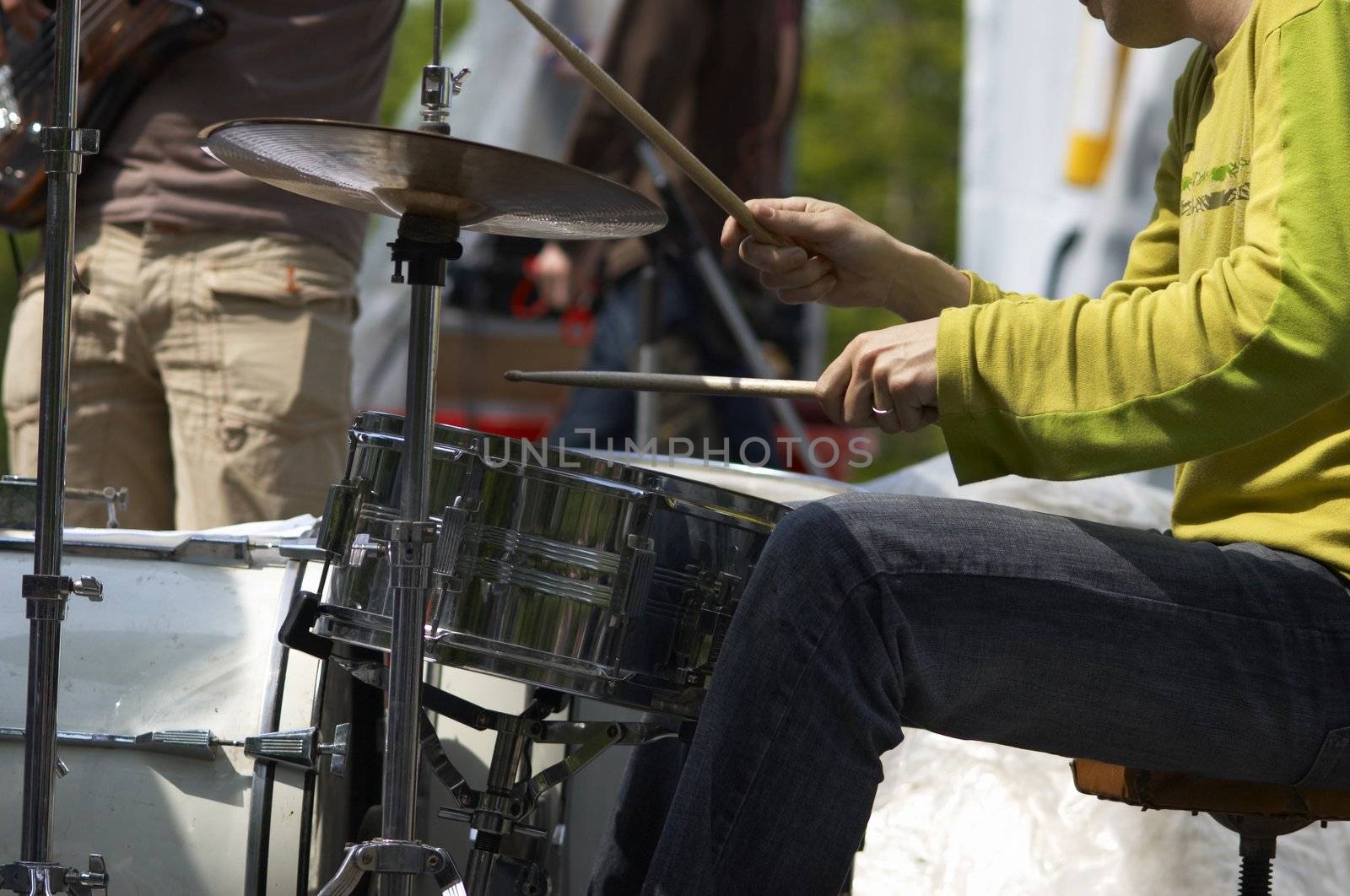 drummer on the concert