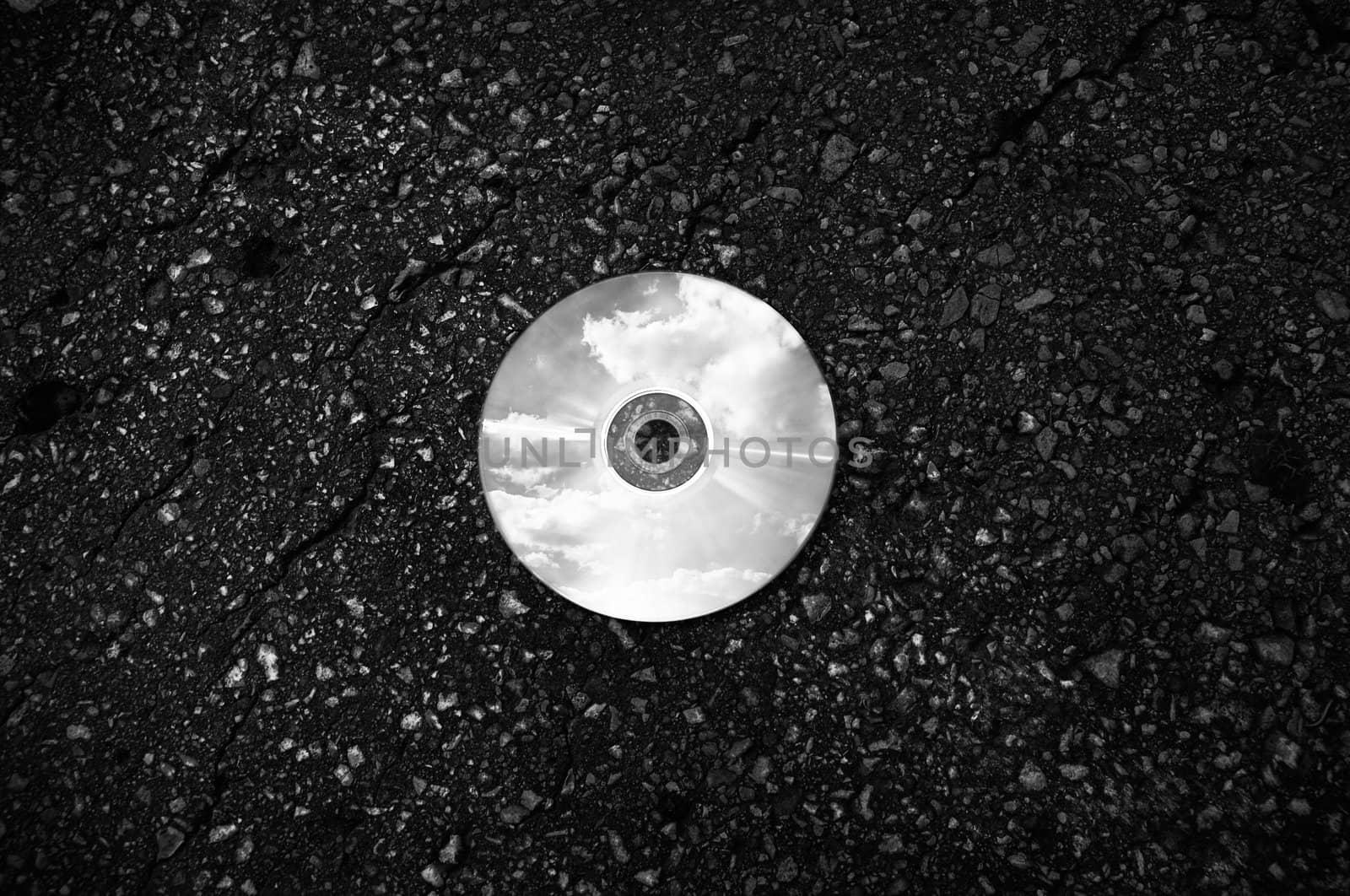 cd with sky reflection(special photo f/x)