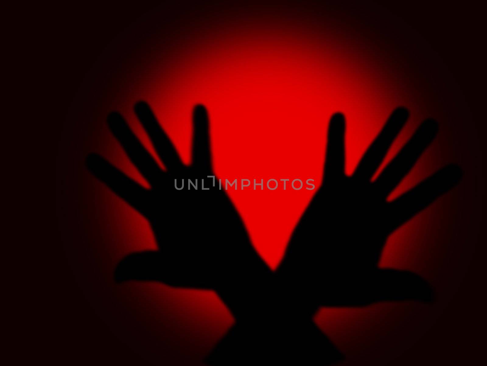 dark horror(hands with red light,special f/x,made from my images)