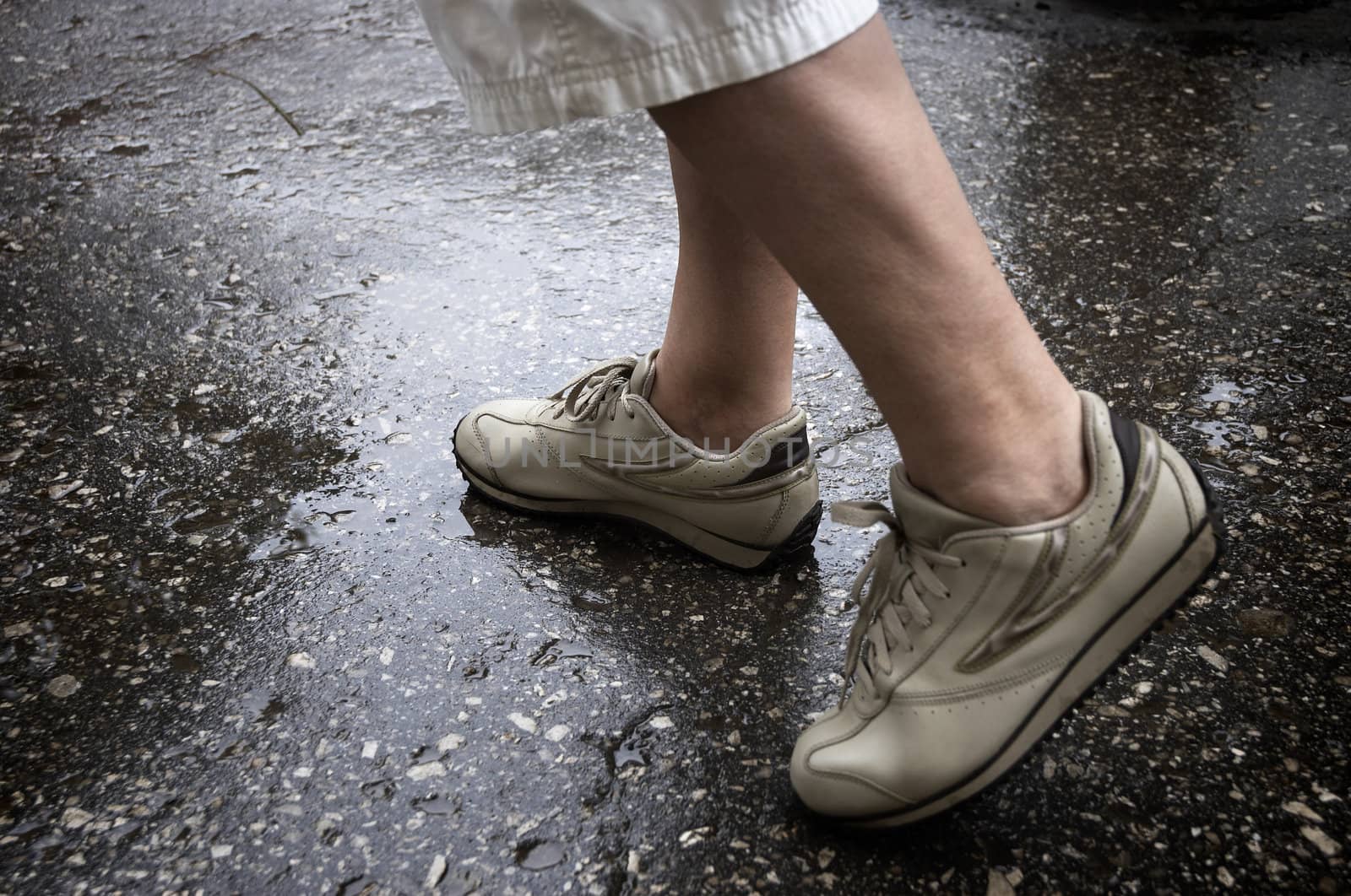 wet street(special photo f/x,focus point on the center of the photo)
