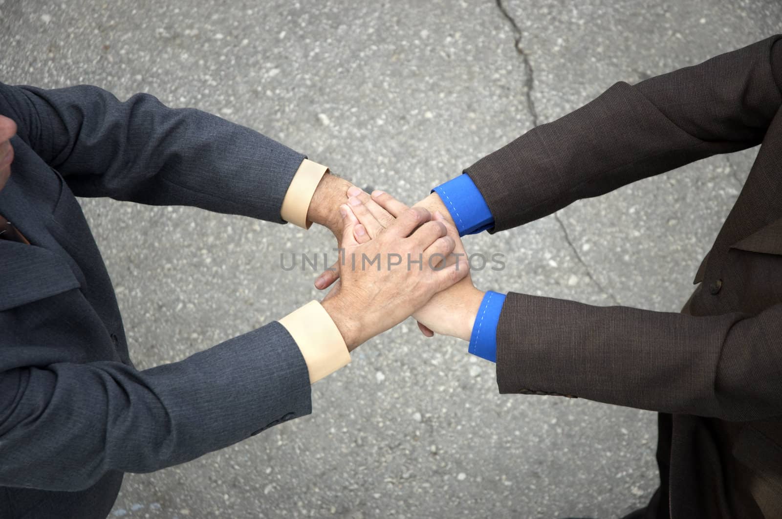 hands of the businessmen making good deal(special photo f/x)