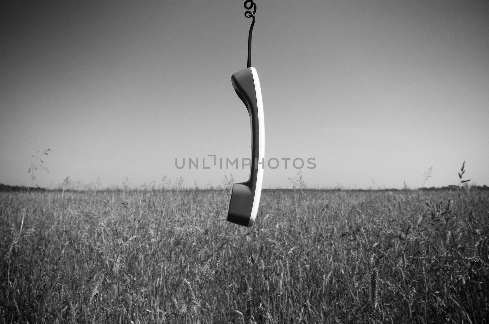 special photo f/x with dark vignetting and film grain(focus point on the phone)