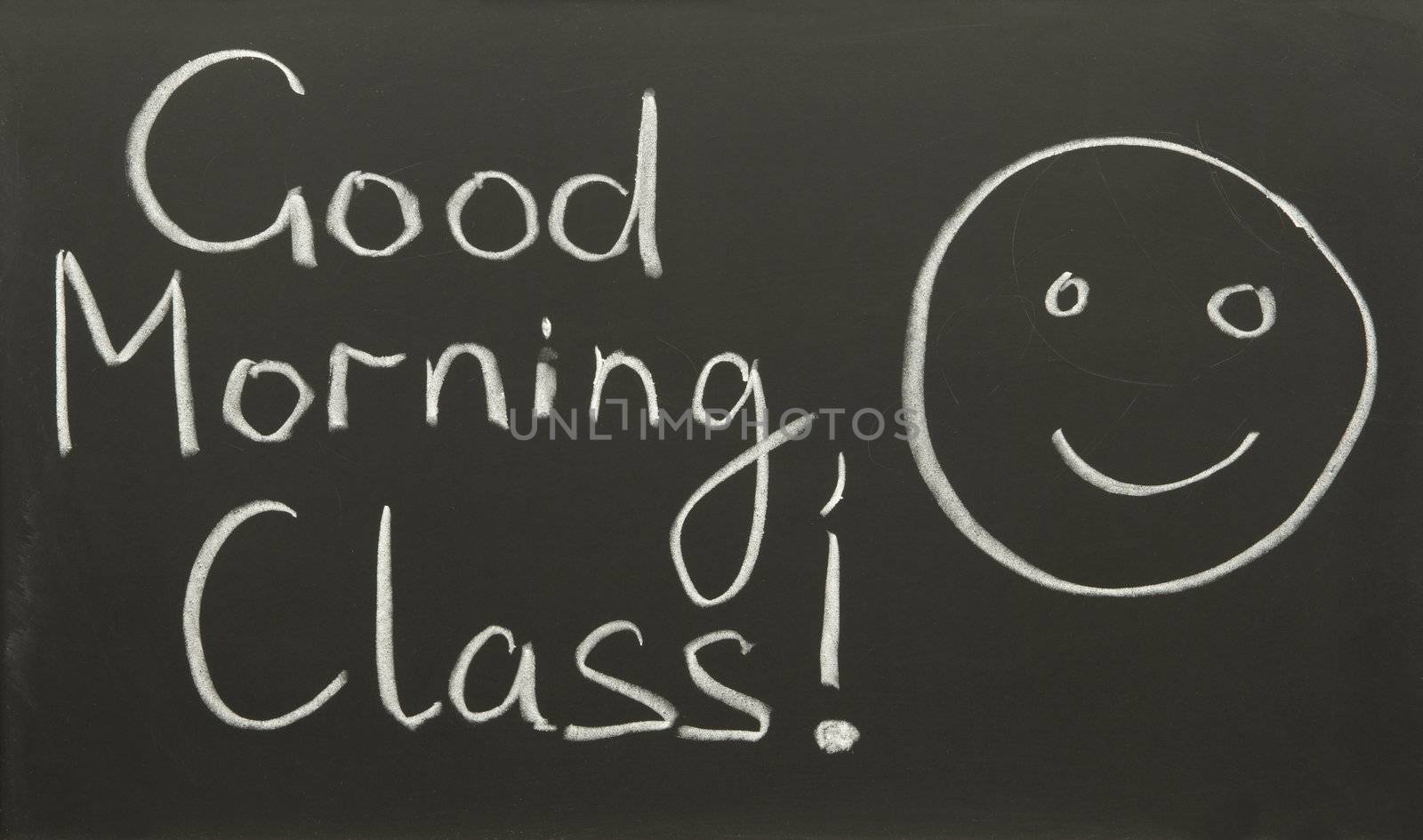focus point on the center of the photo (real blackboard texture)