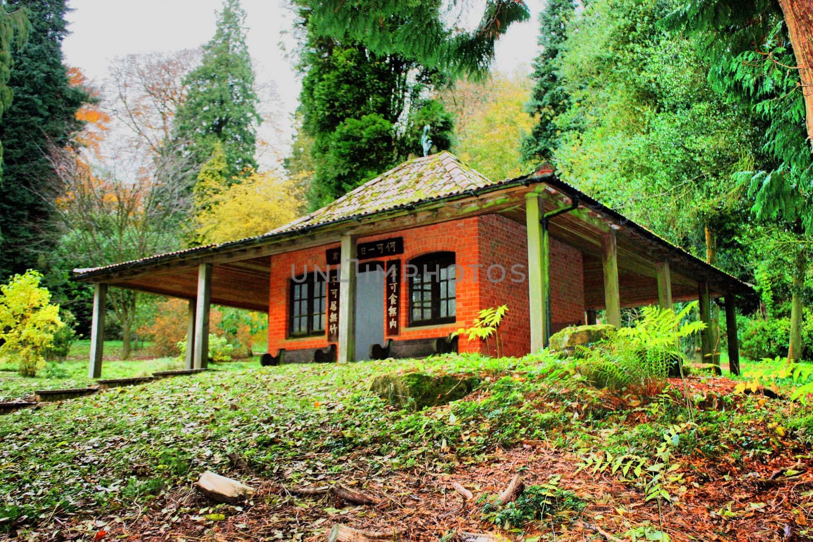 Japanese Rest House, Batsford Arboretum by chrisga