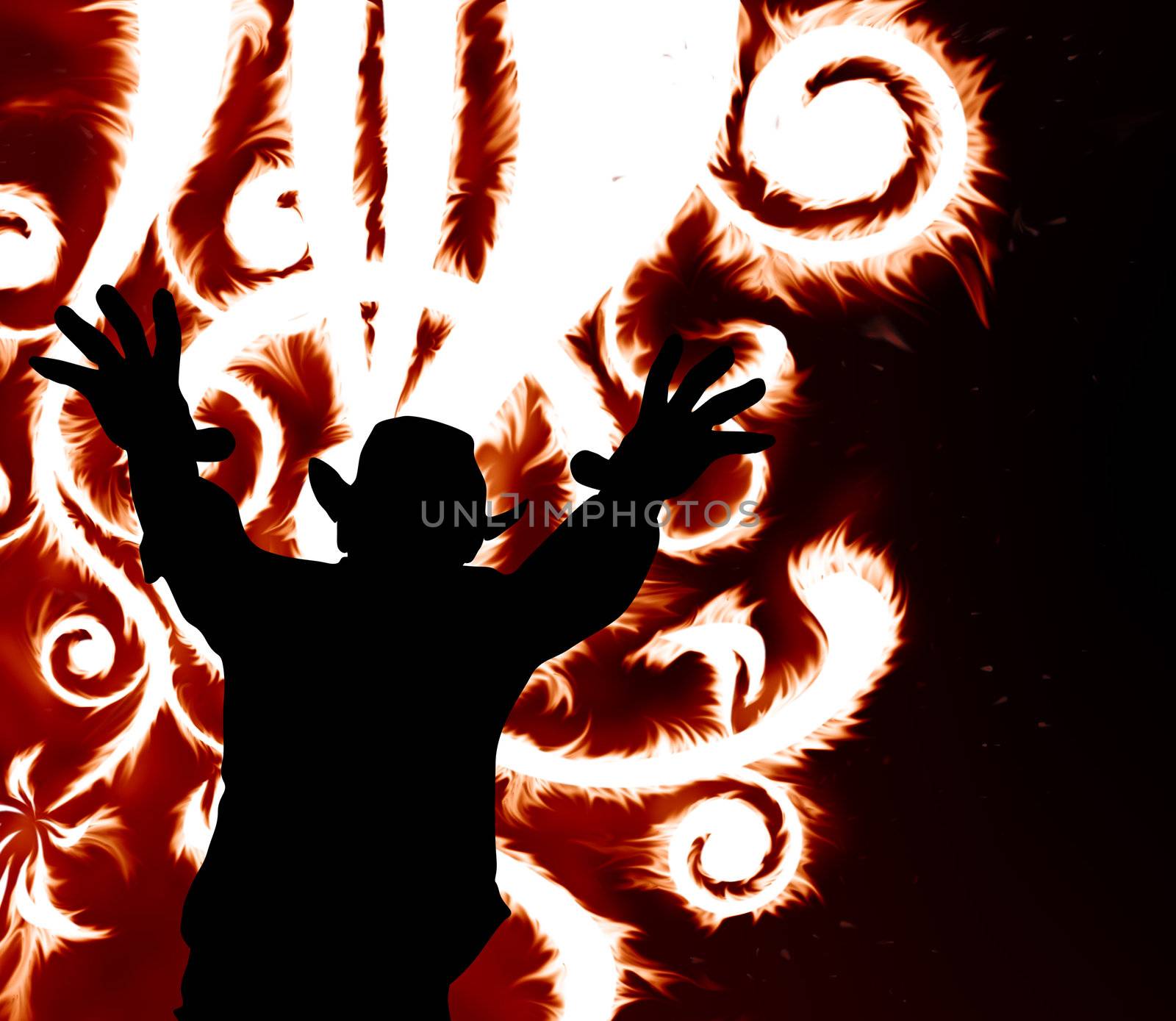 made from my images, special fire f/x