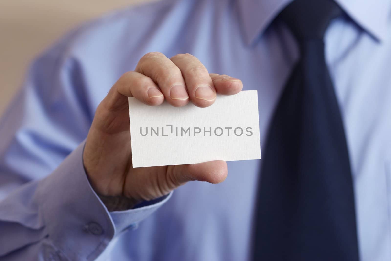 focus point on center of empty card, special toned