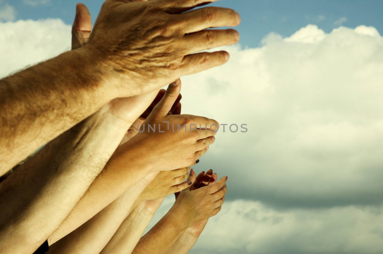 special toned photo f/x, focus point on hands(selective)