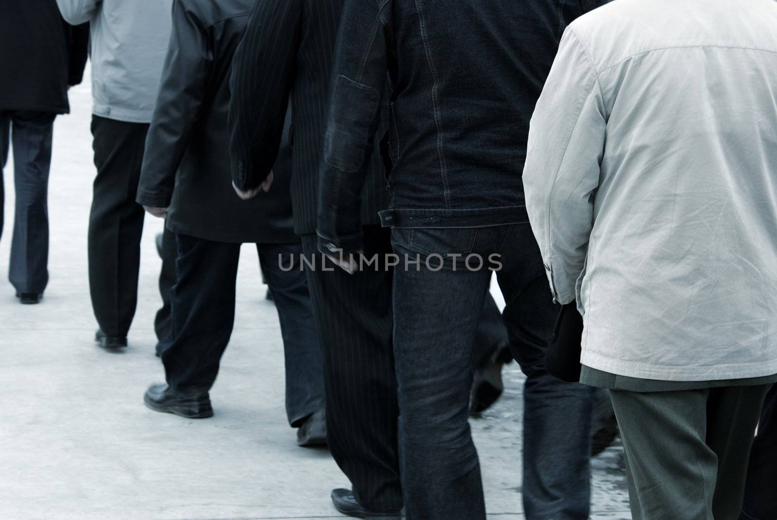 special photo toned f/x, focus point on nearest people