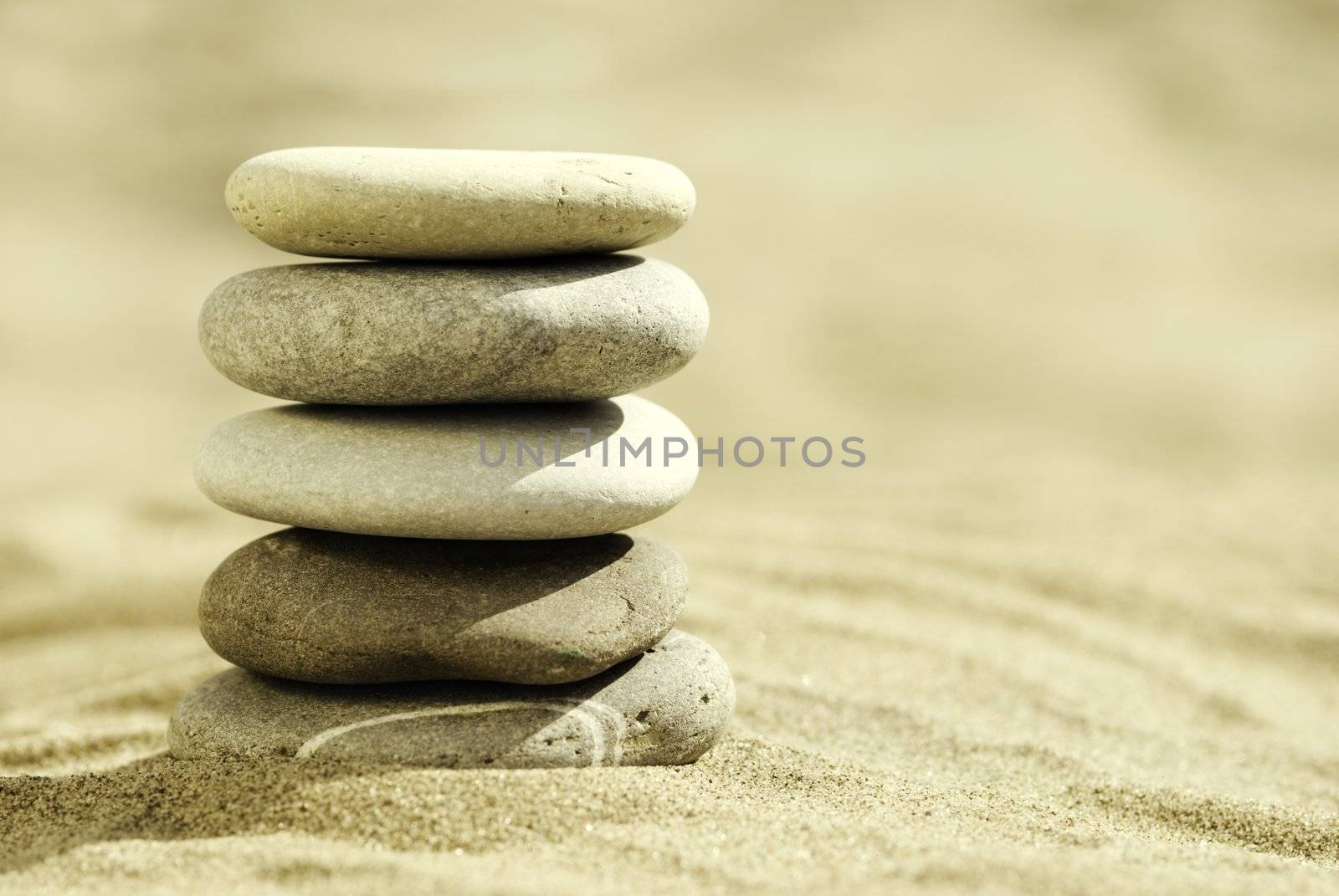 special sepia toned photo f/x,focus point on stones (selective)