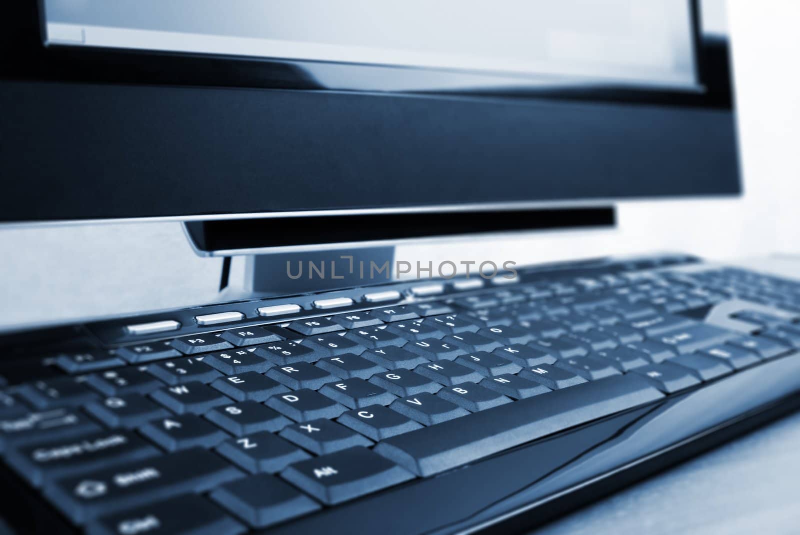 special photo toned and soft f/x, focus point on center( keyboard)