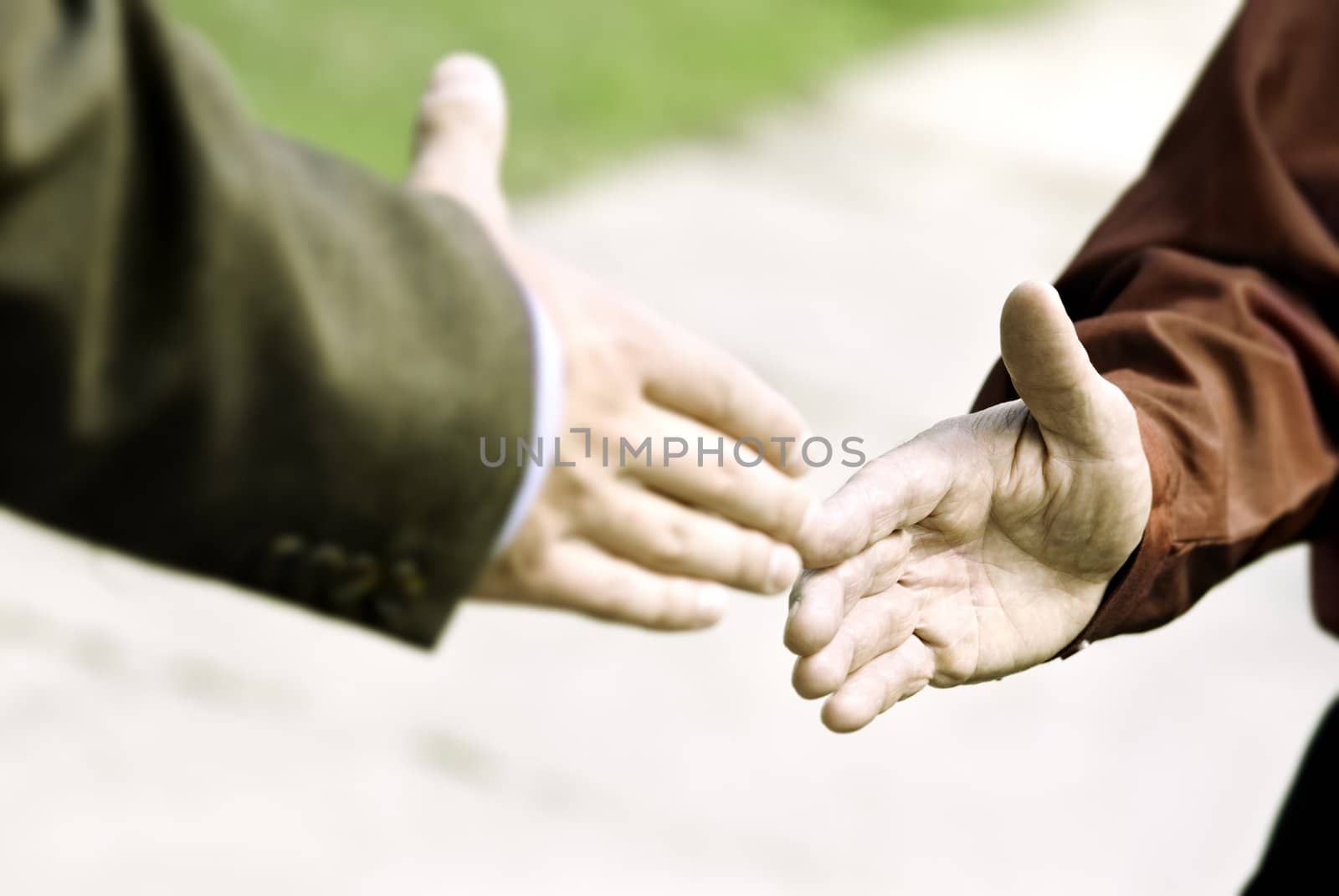 hands of the people (special toned, focus point on hand(red))