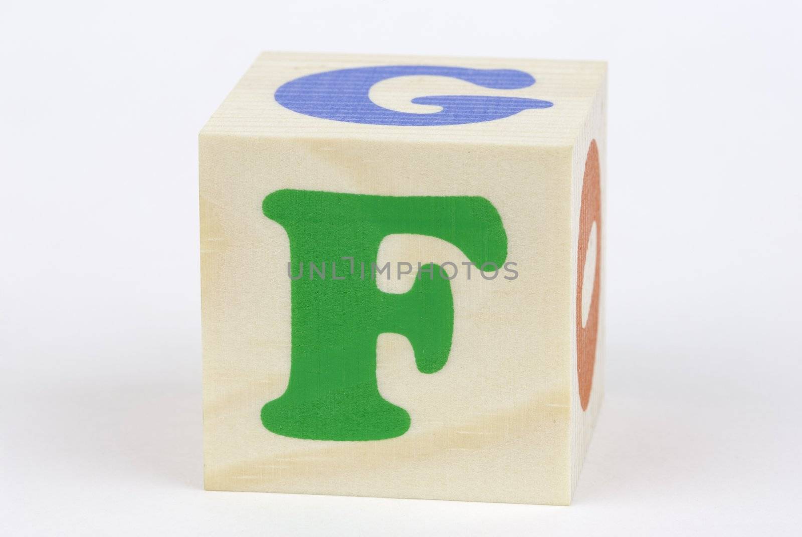 isolated brick on the white background, focus point on center of photo