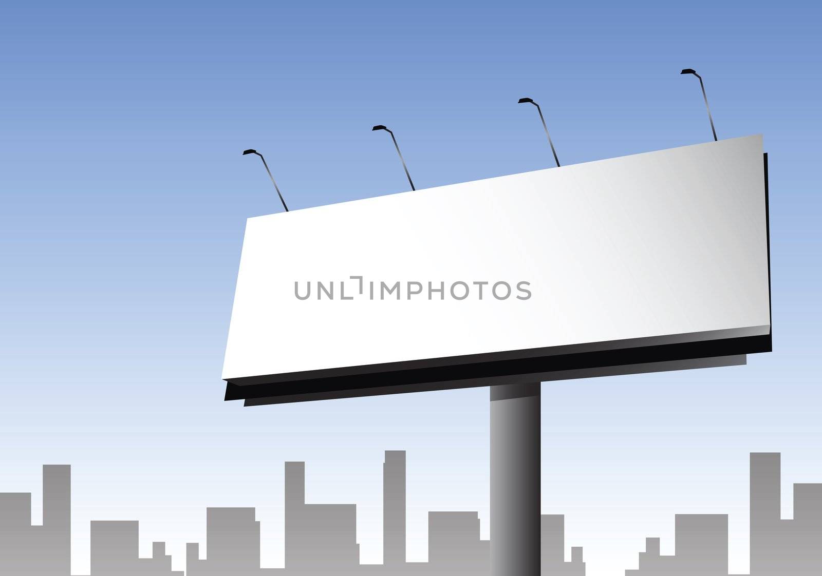 place your text or image on white emty place