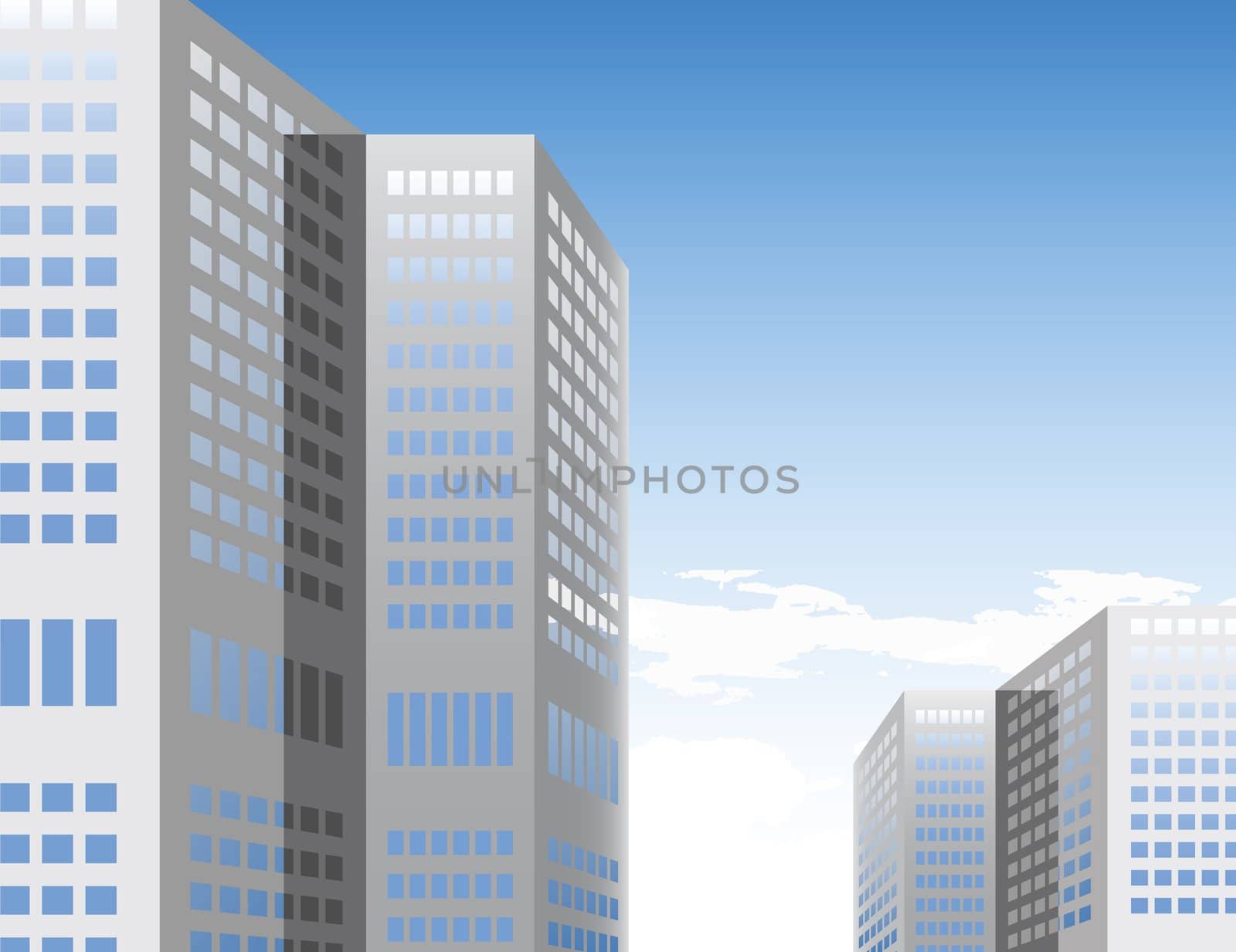 high-detailed with windows and sky reflections, great foe design and art-work