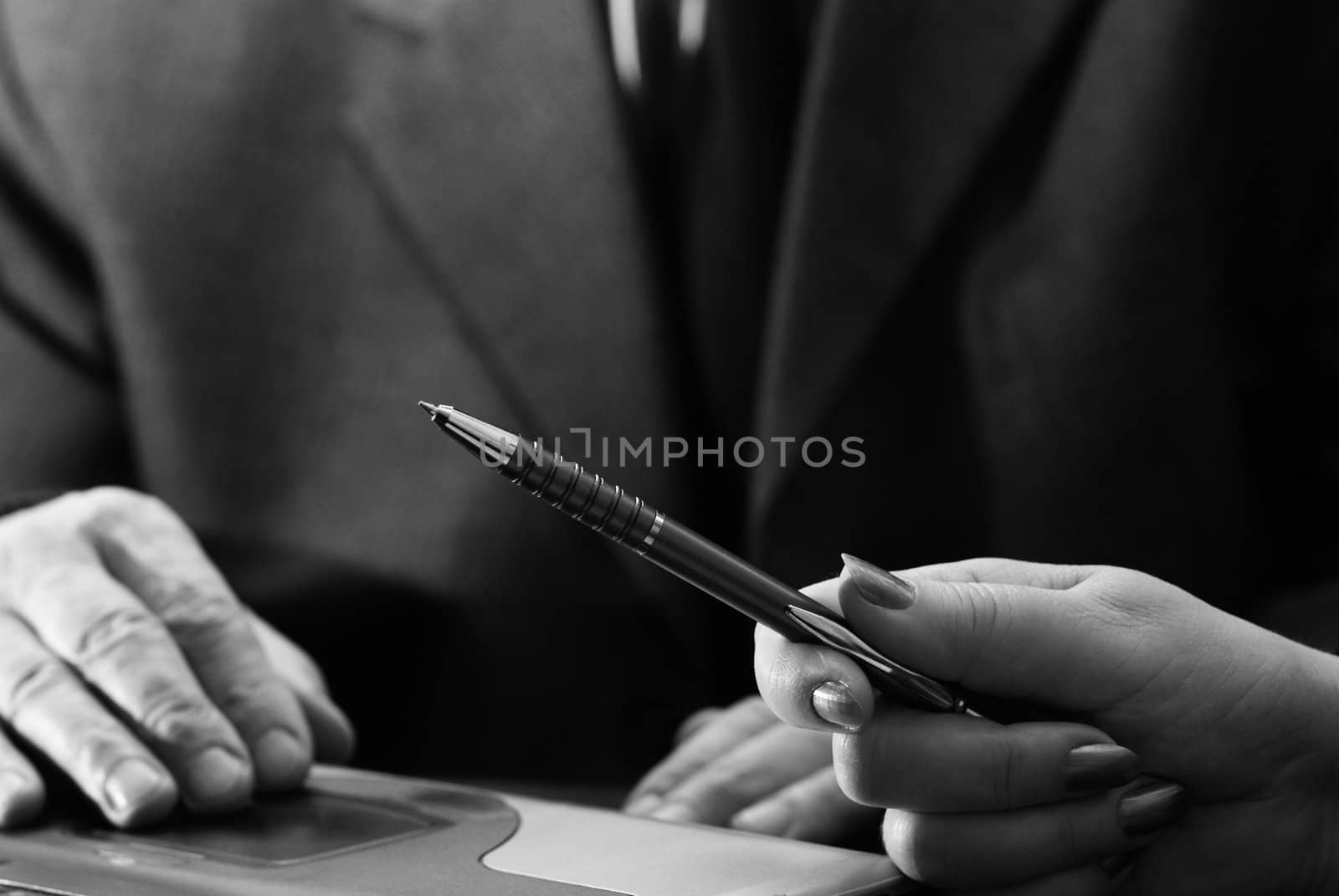 special photo tone , focus point on the pen