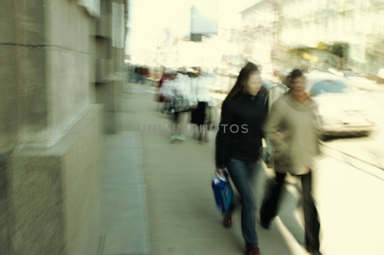 special motion blur photo f/x and yellow toned