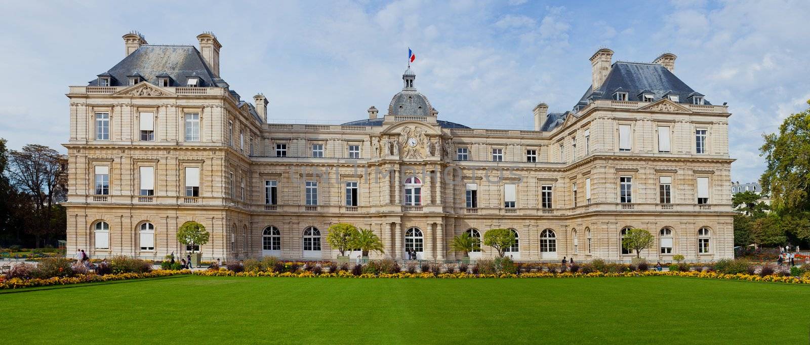 The palace of jardin du Luxembourg. Paris. France