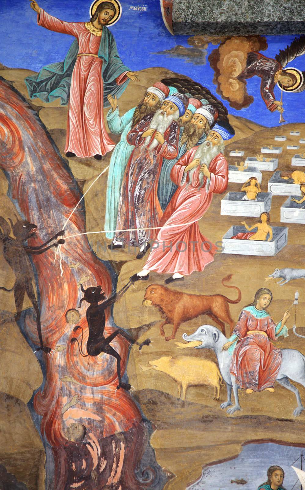 Mozes monastery fresco by vilevi