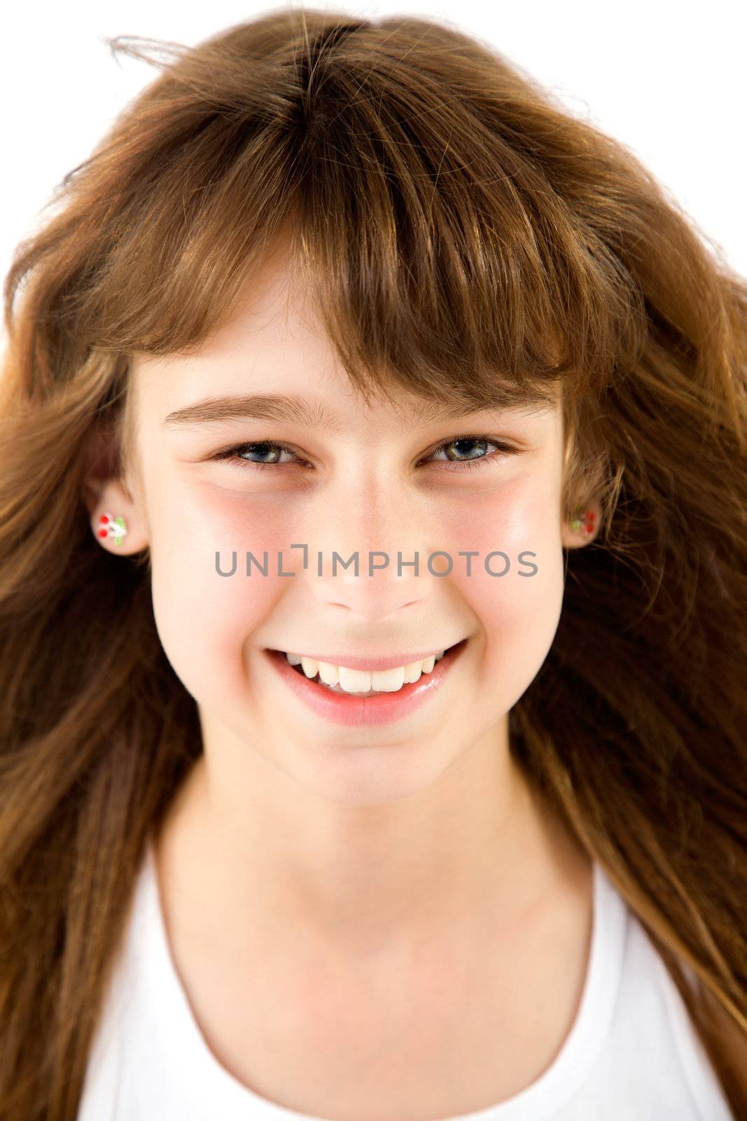 Smiling happy girl by vilevi