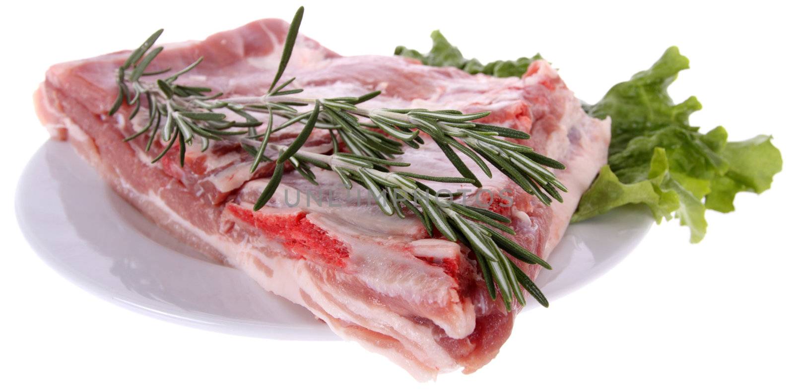 Raw ribs with rosemary by vilevi