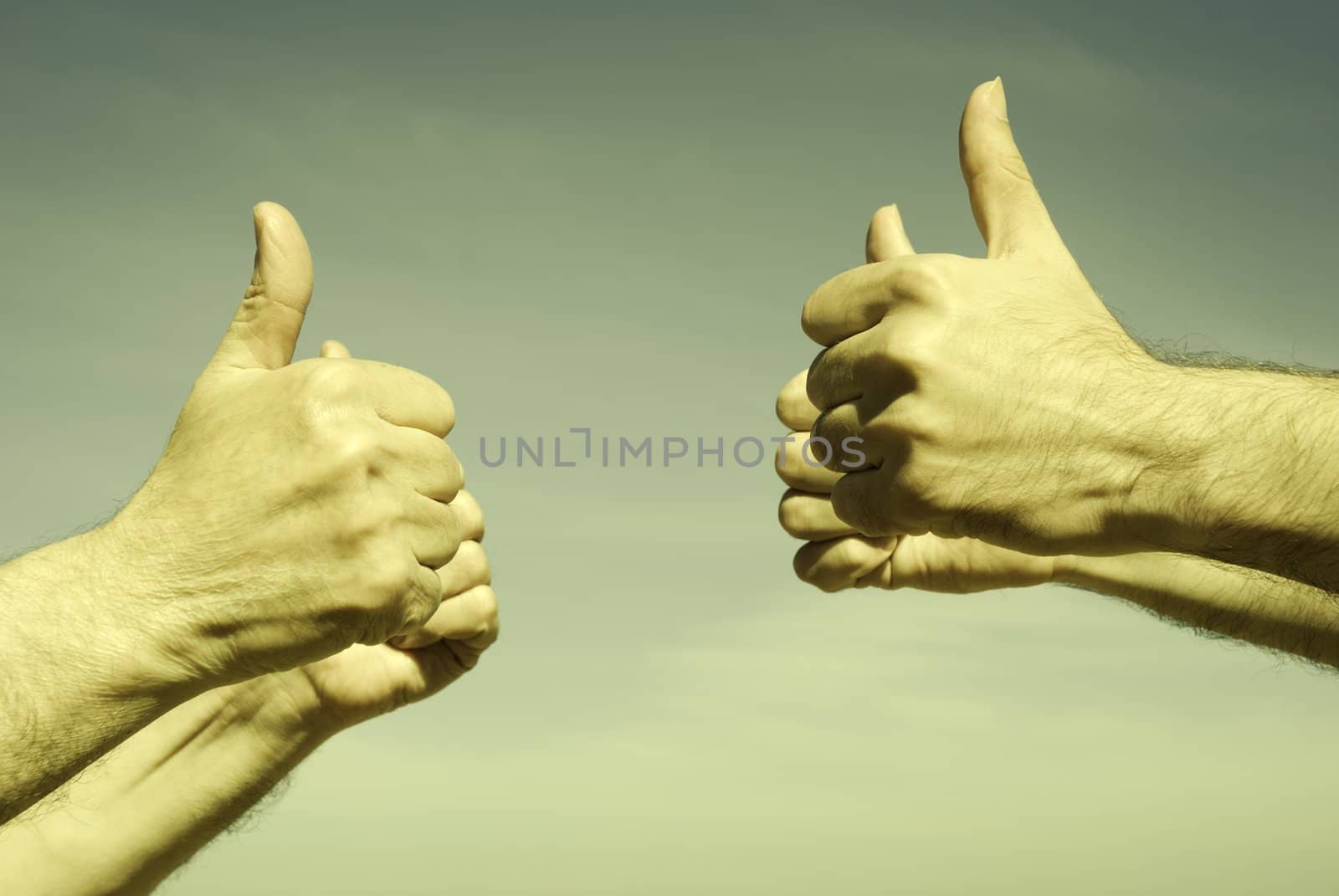 special toned photo f/x, focus point on nearest hands (selective)