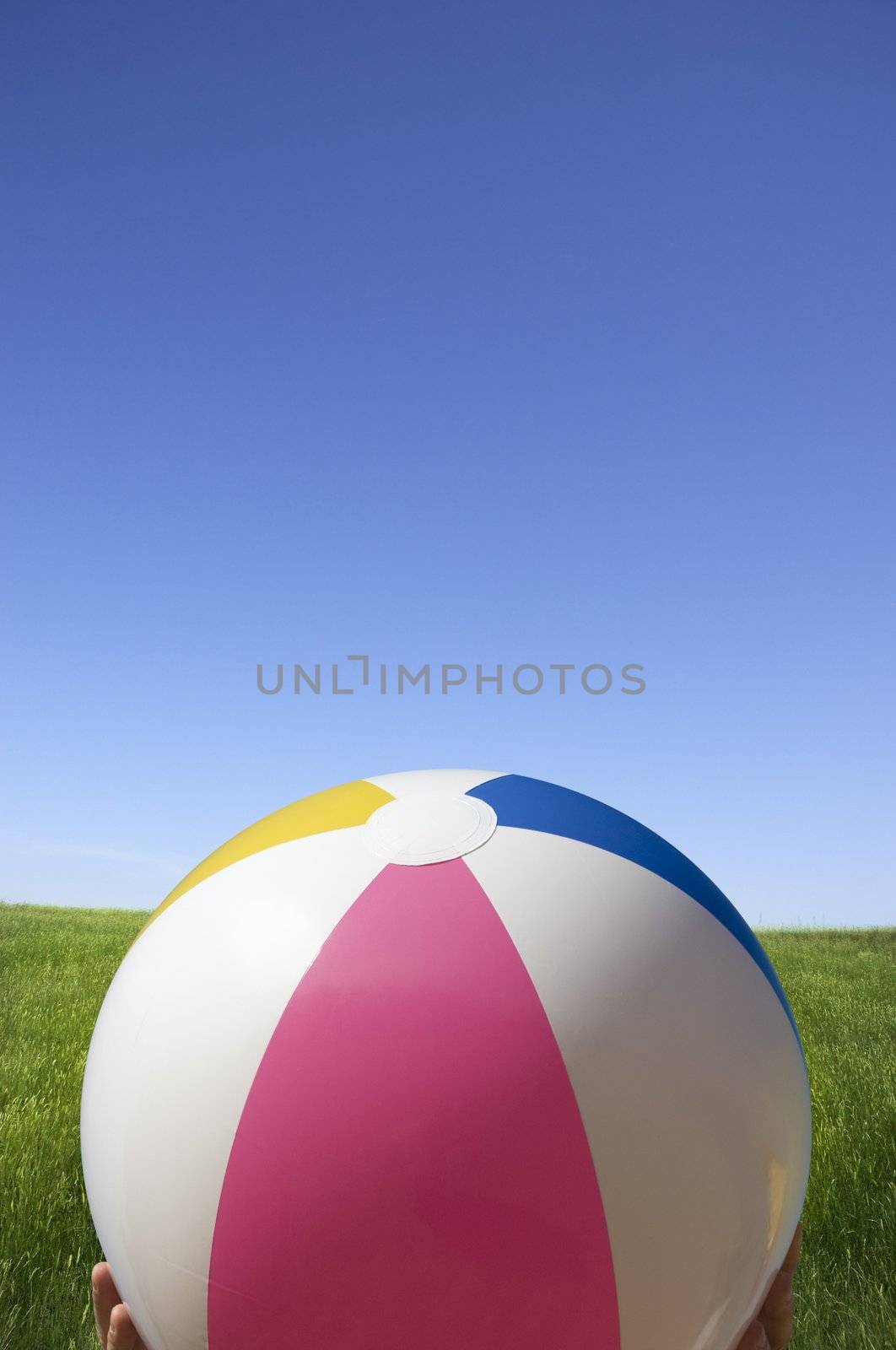 ball on the nature background (focus point on center of photo)