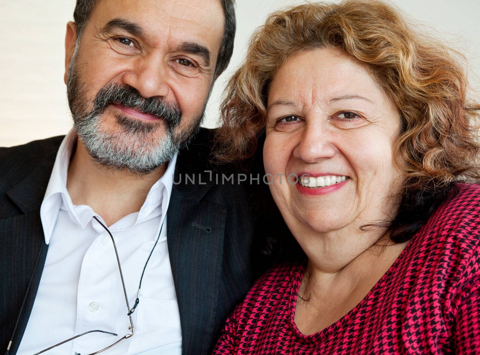 portrait of two mature jewish brother and sister