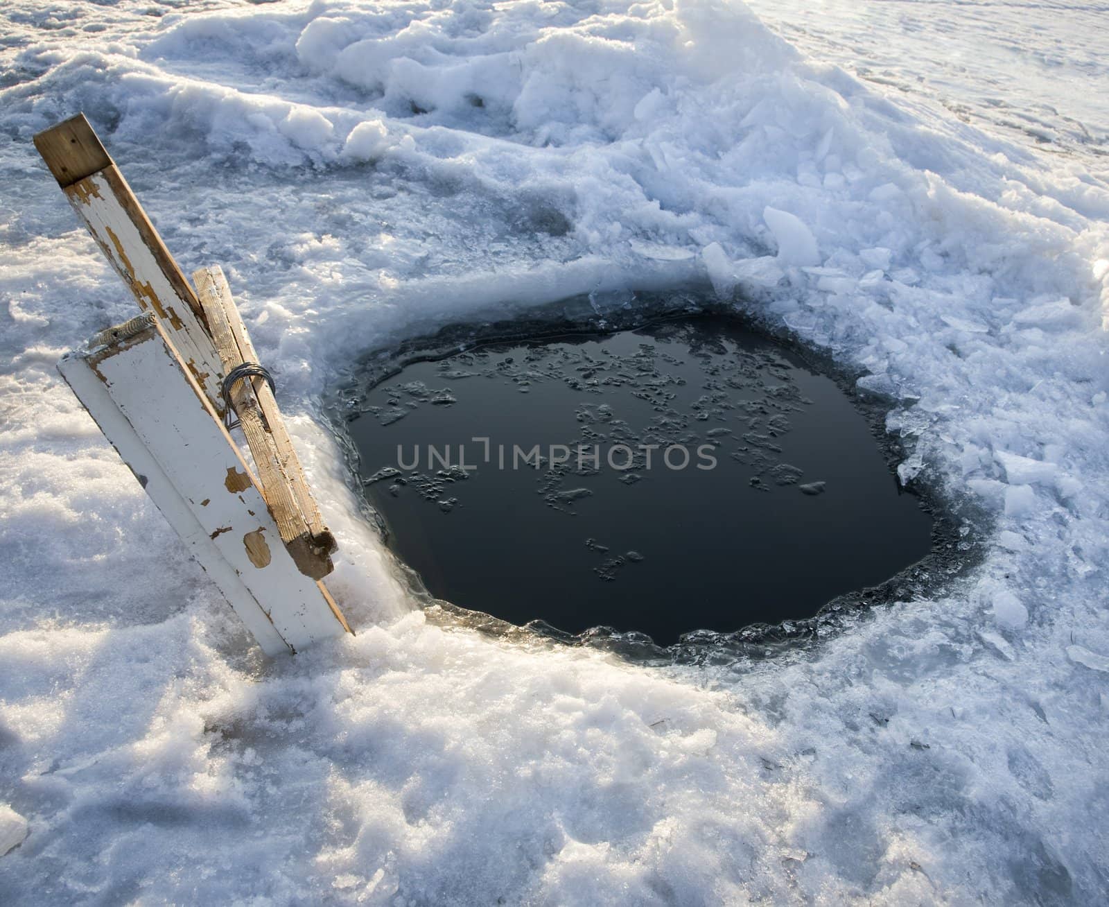 special toned,evening light, focus point on nearest part of hole