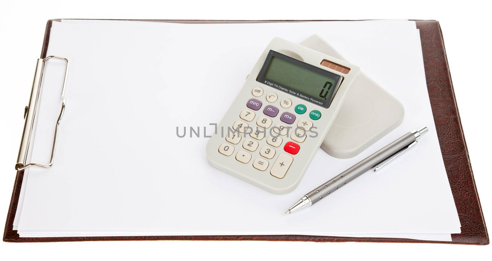 calculator pen and a blank sheet by vilevi