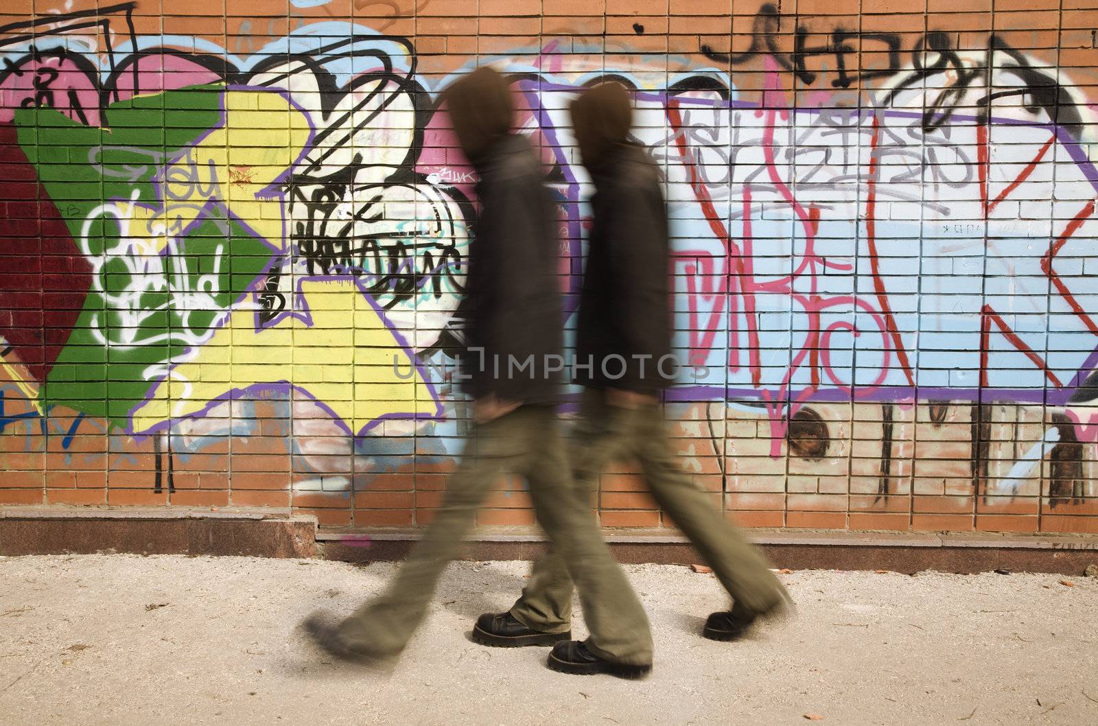 life on street concept, special toned and blur photo f/x