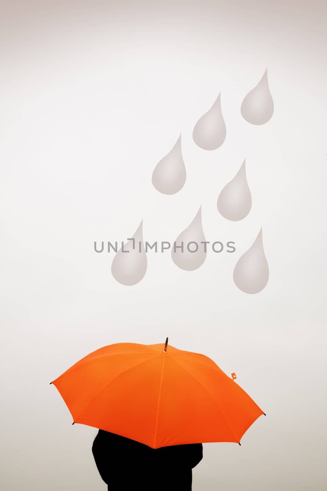 red umbrella by Kuzma