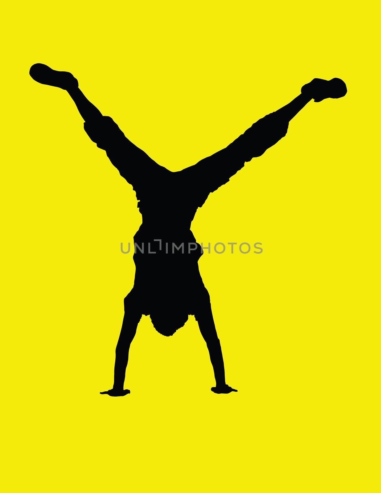 isolated on yellow background ,made from my image