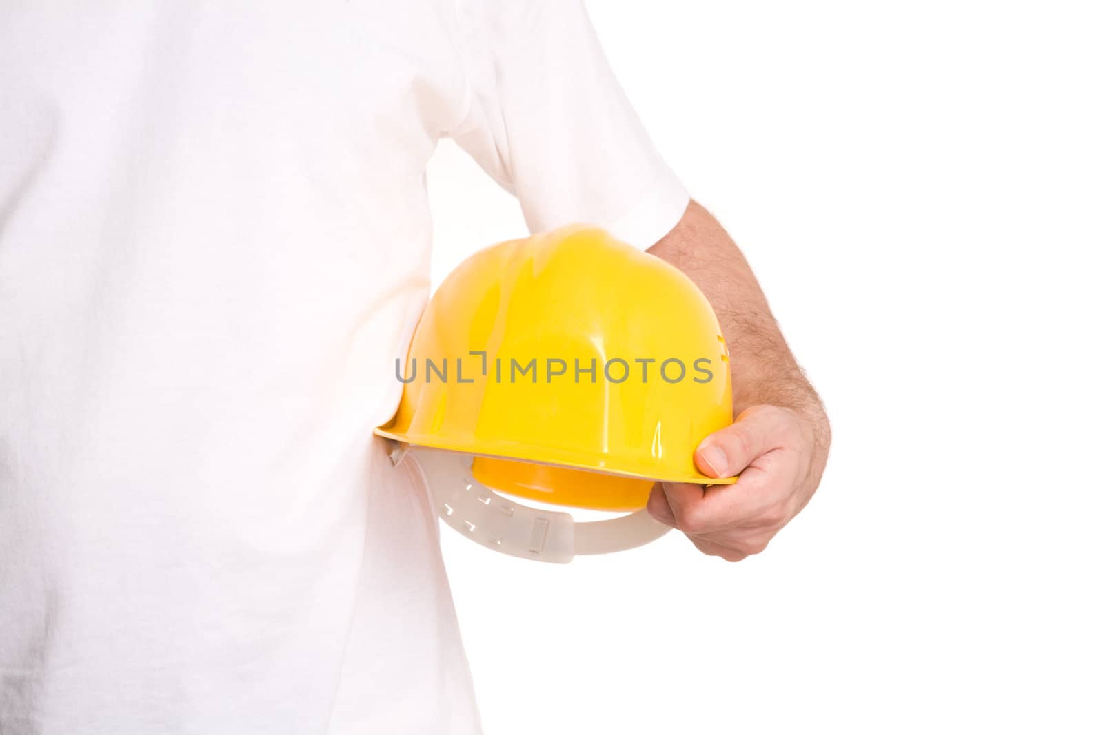 construction concept isolated on white background, focus point on center