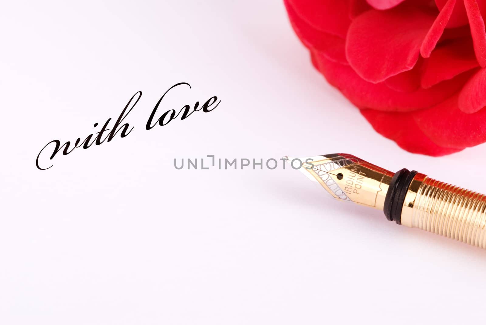 romantic concept, focus point on note