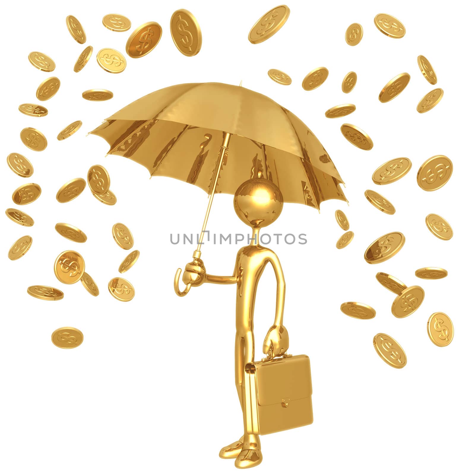 Raining Gold Coins by LuMaxArt