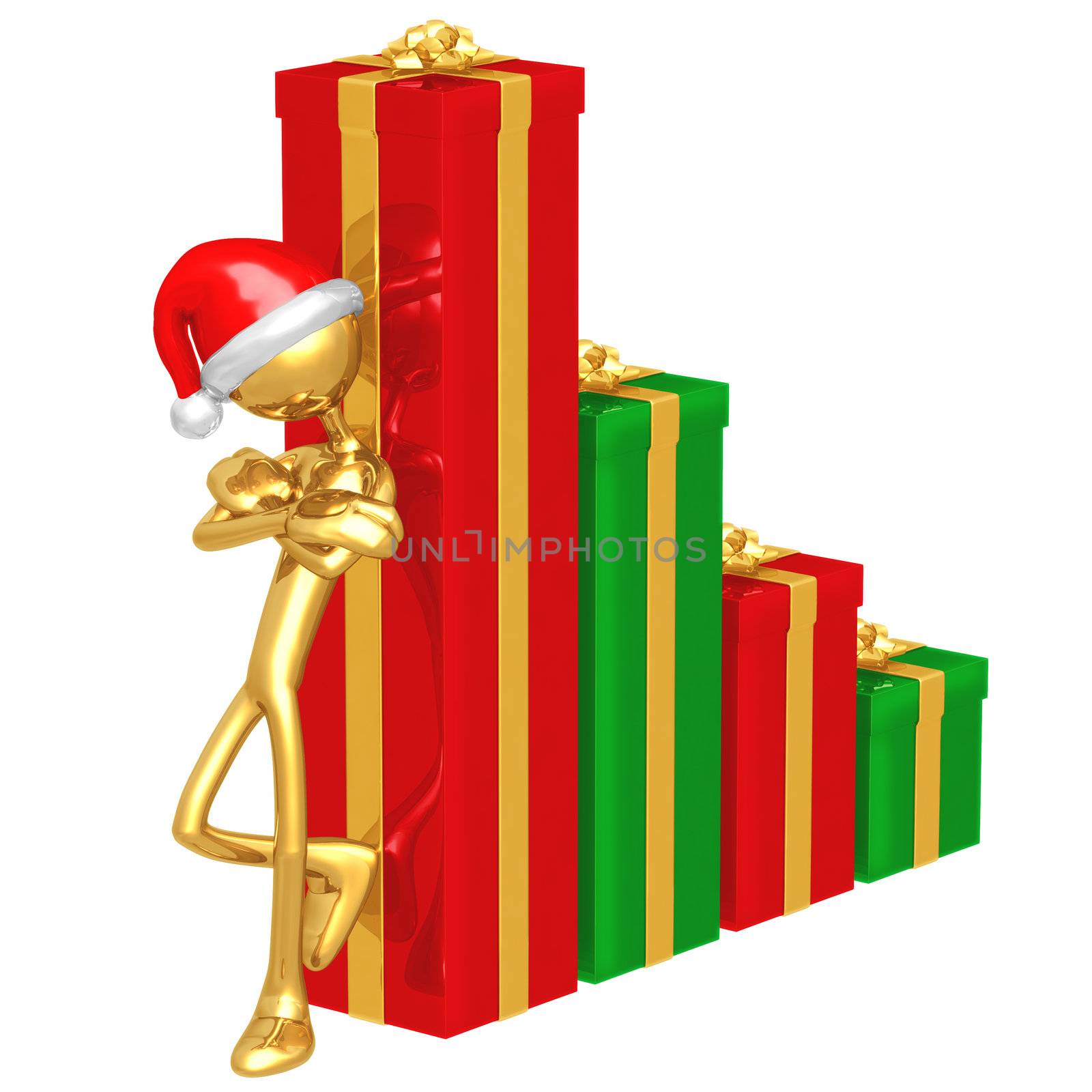 Christmas Profits Bar Graph by LuMaxArt