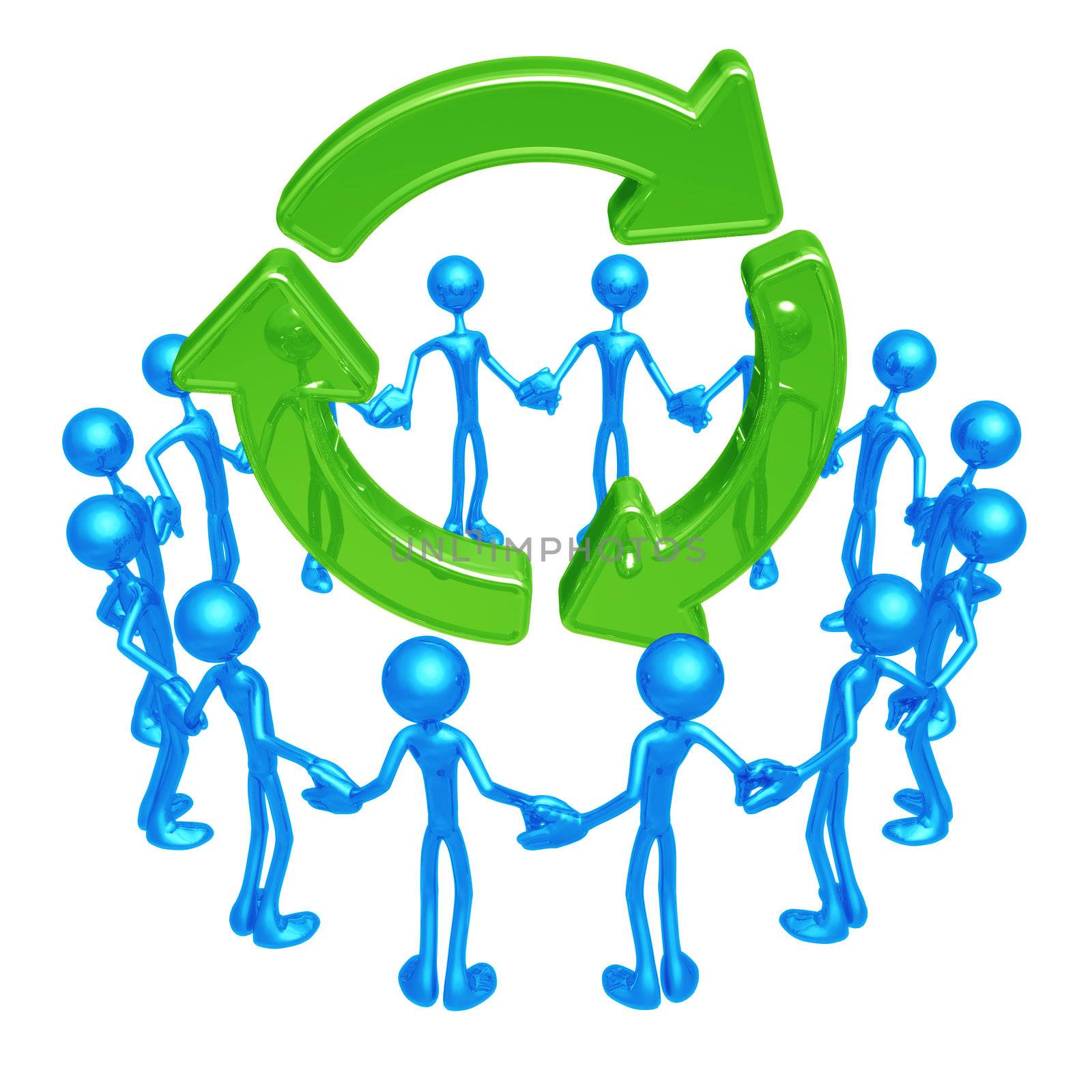 Recycle Unity Circle by LuMaxArt