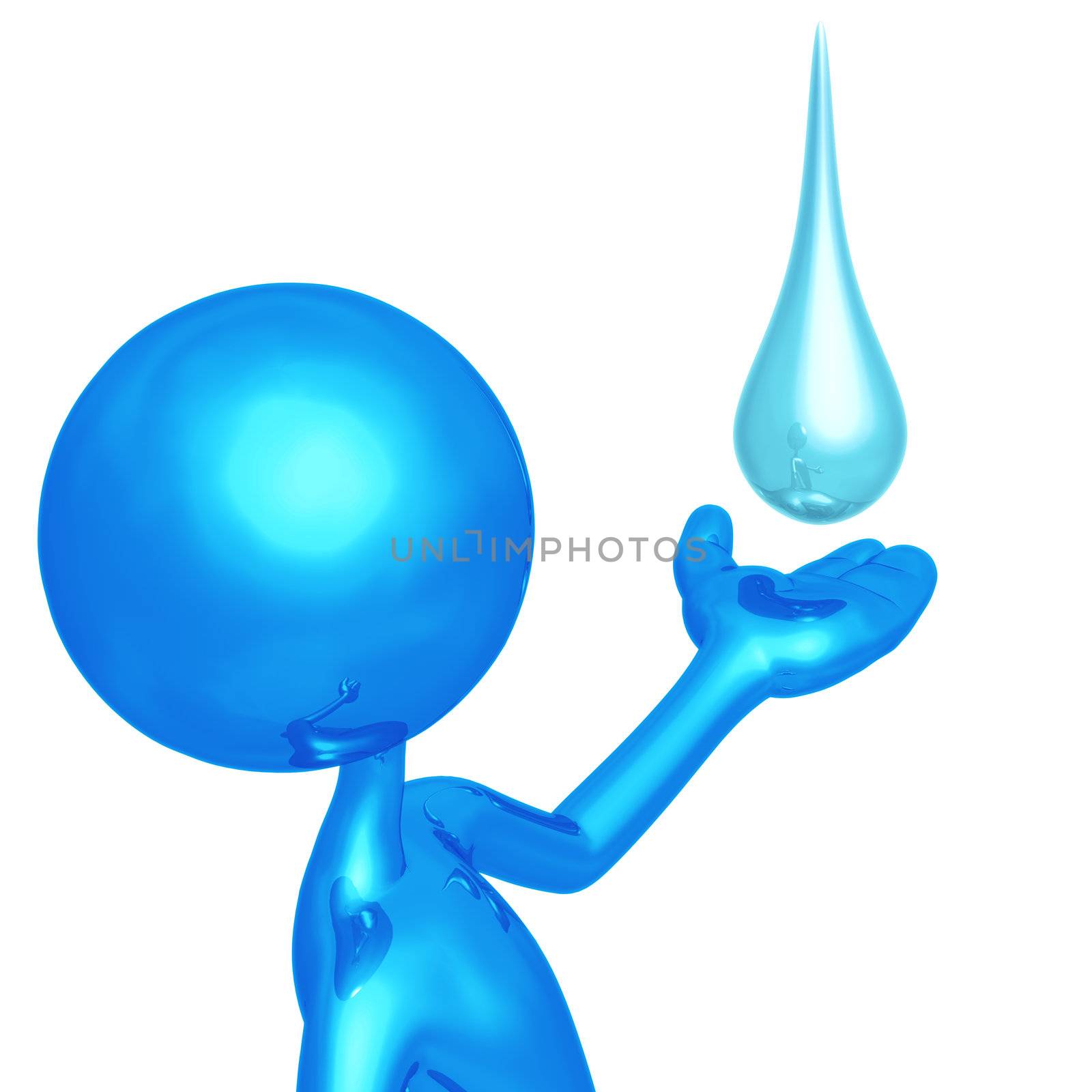 Weather Presenter Water Droplet by LuMaxArt