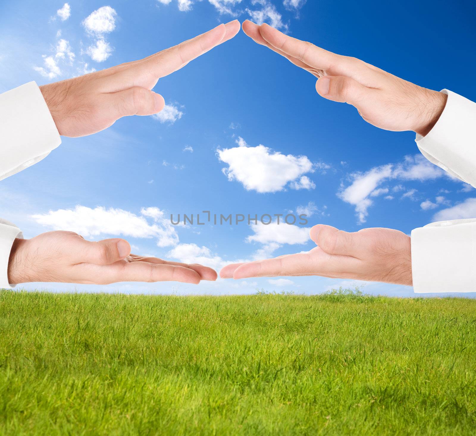 summer concept,focus point on center of image