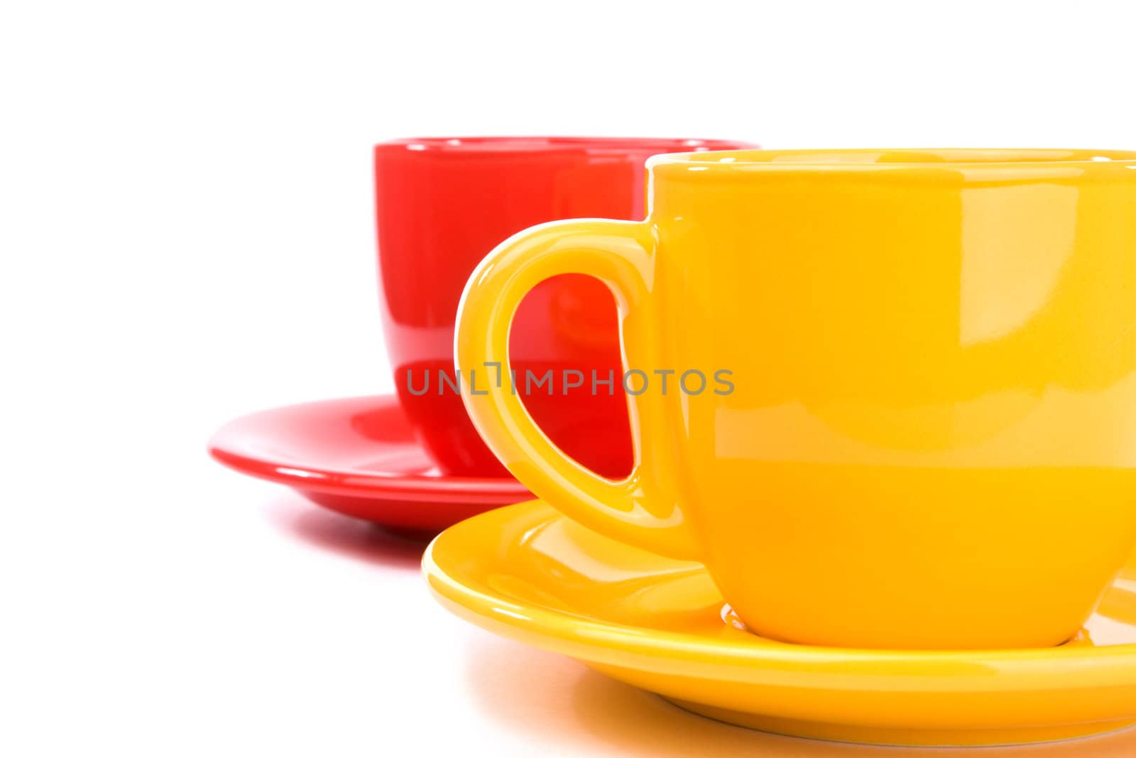 color tea concept isolated on white background