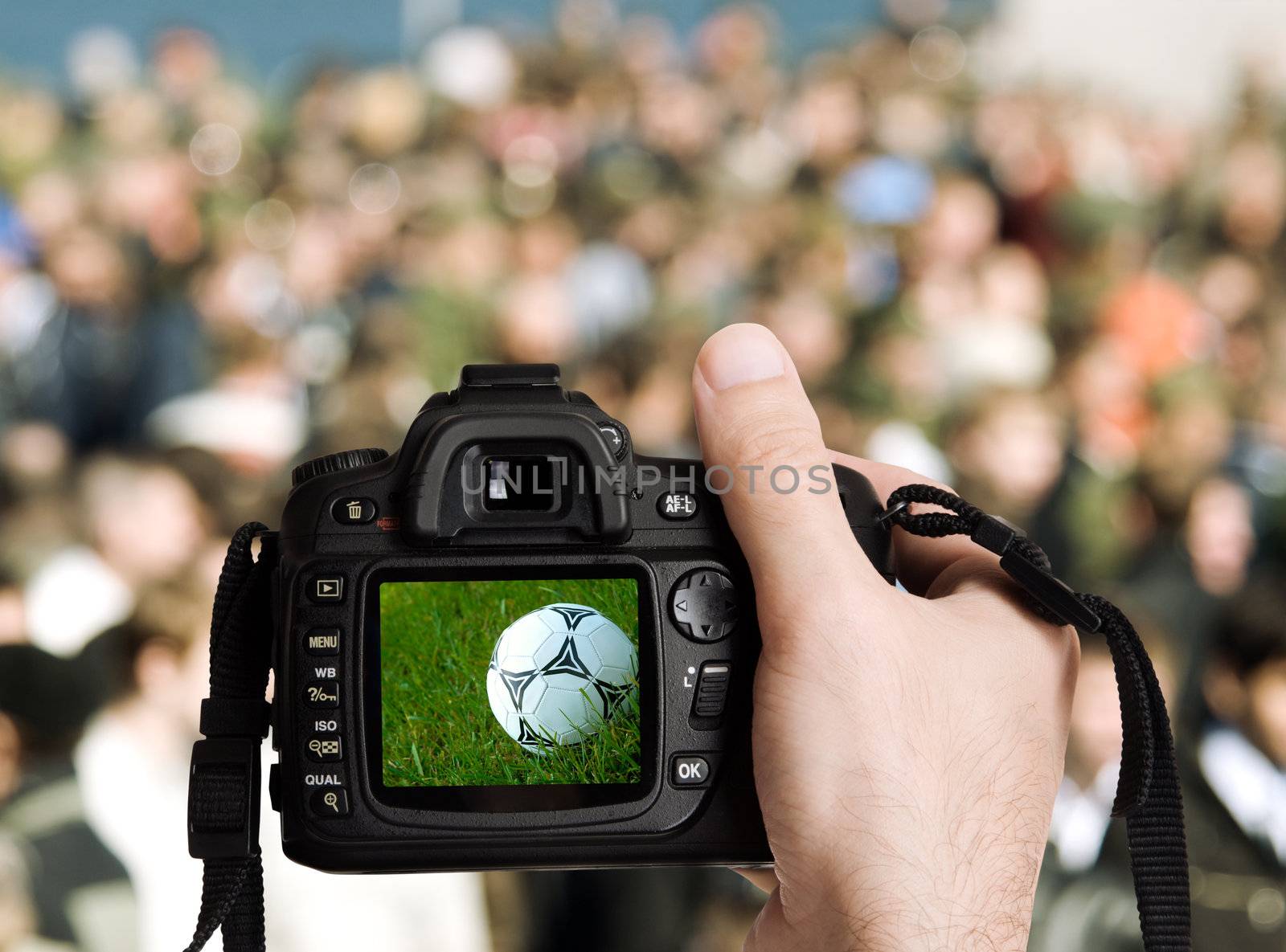 sport photo concept,focus point on nearest part of image