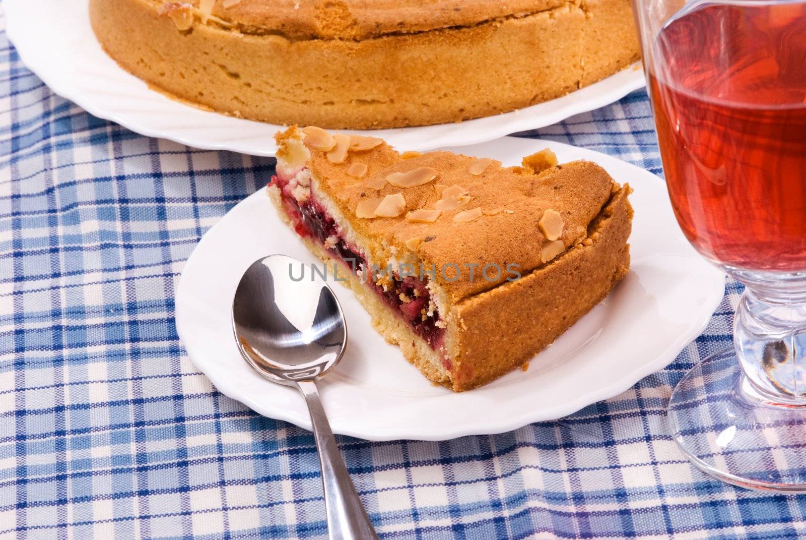 food concept, focus point selective on pie