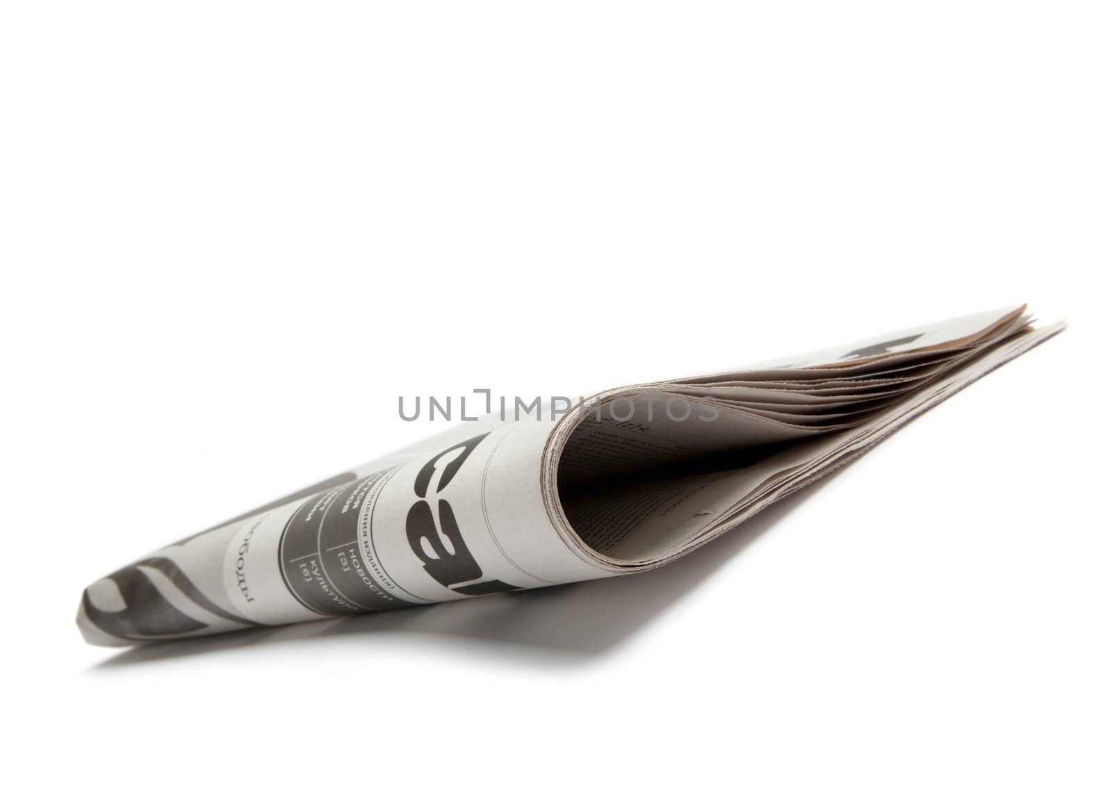 isolated on white background, focus point on nearest part