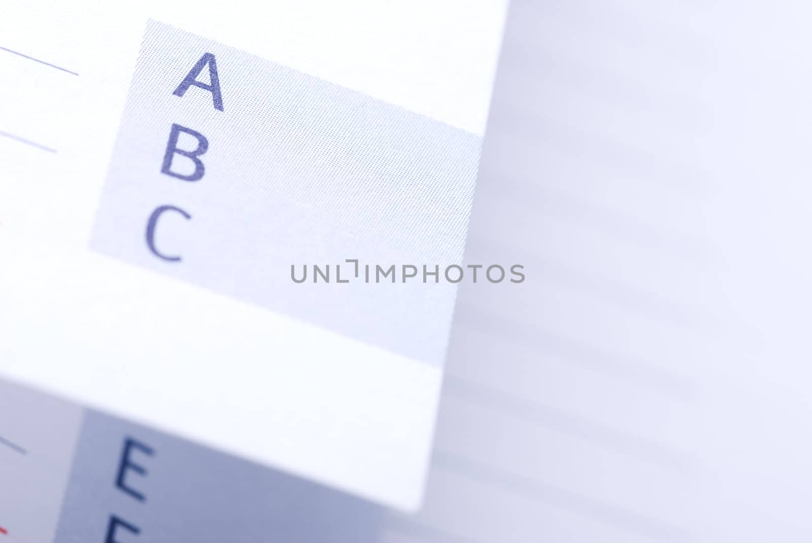 special toned photo f/x, selective focus on letters