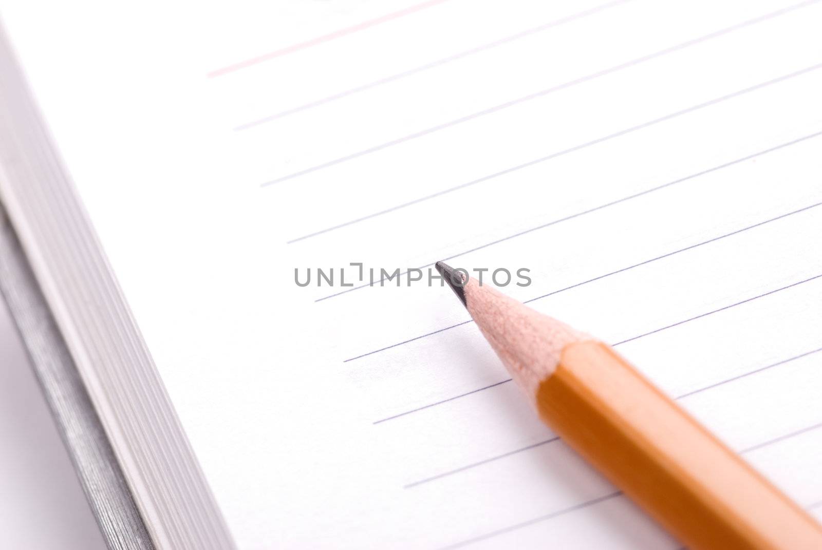 selective focus on wooden pencil