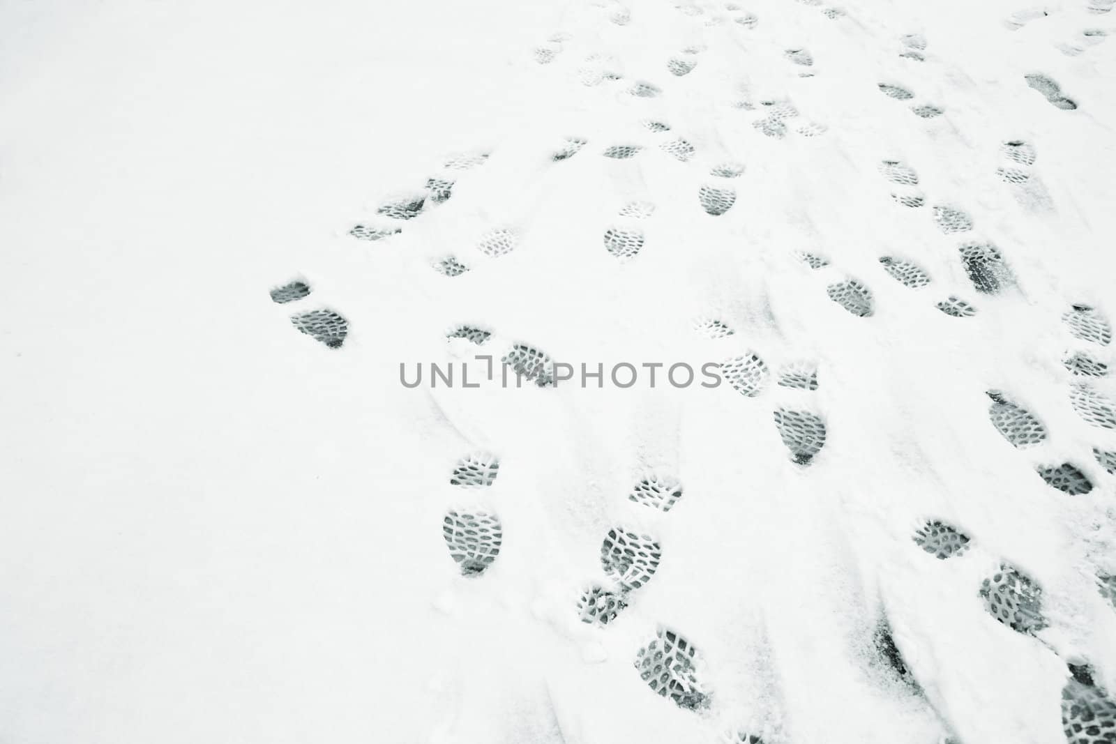 winter season concept, selective focus point on center