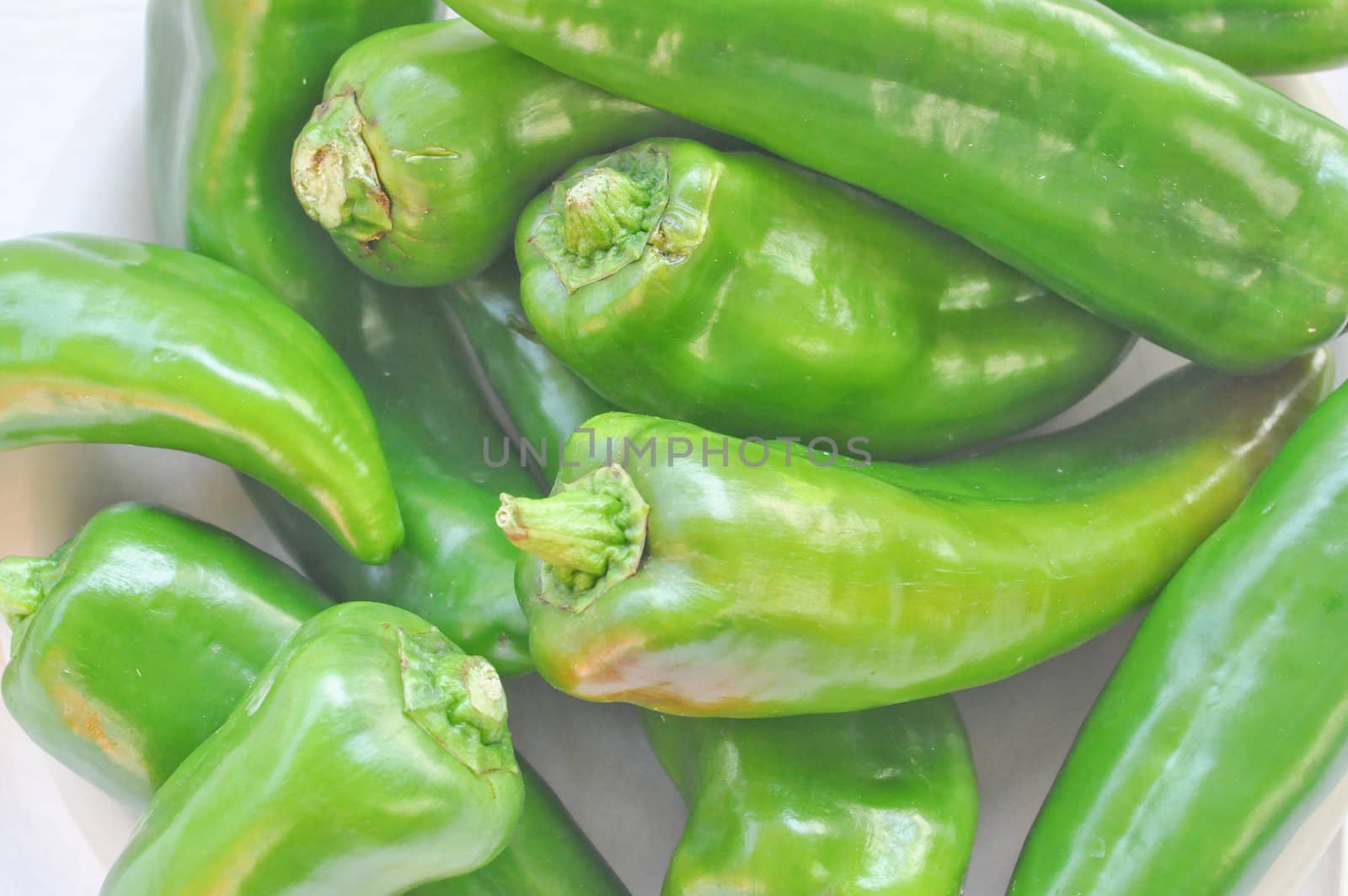 Green pepper, aka sweet pepper or chilli capsicum