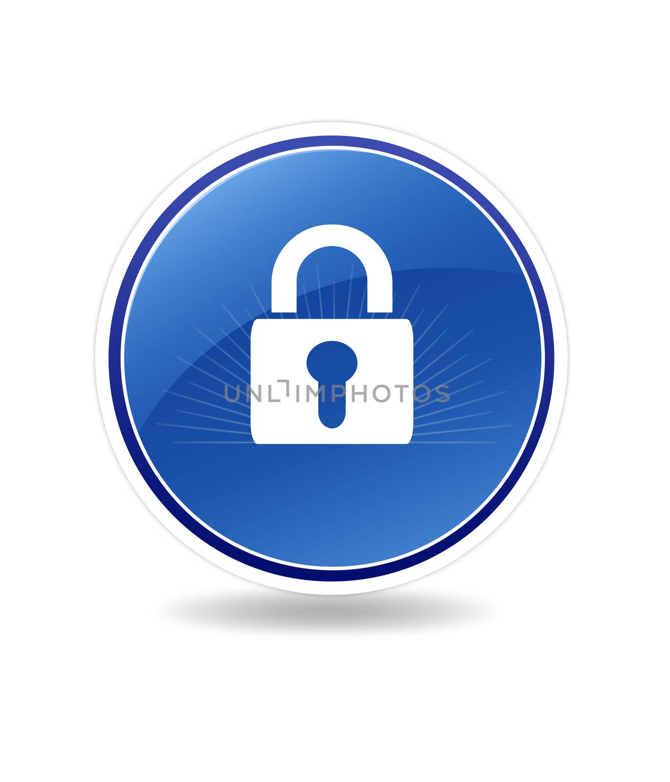 High resolution graphic of a locked icon with a lock.