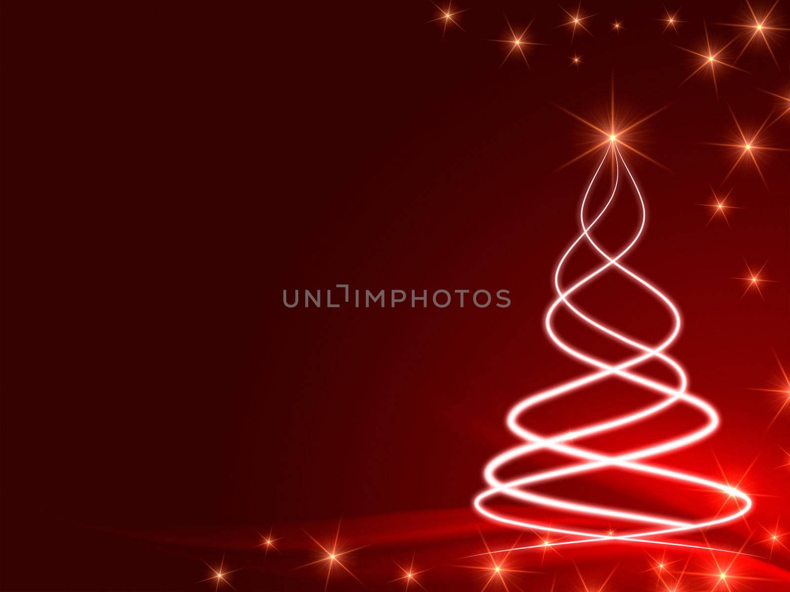 shining christmas tree by marinini