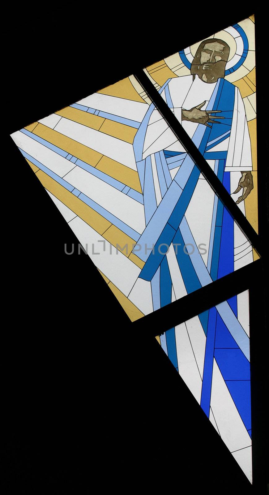 Jesus, Stained glass